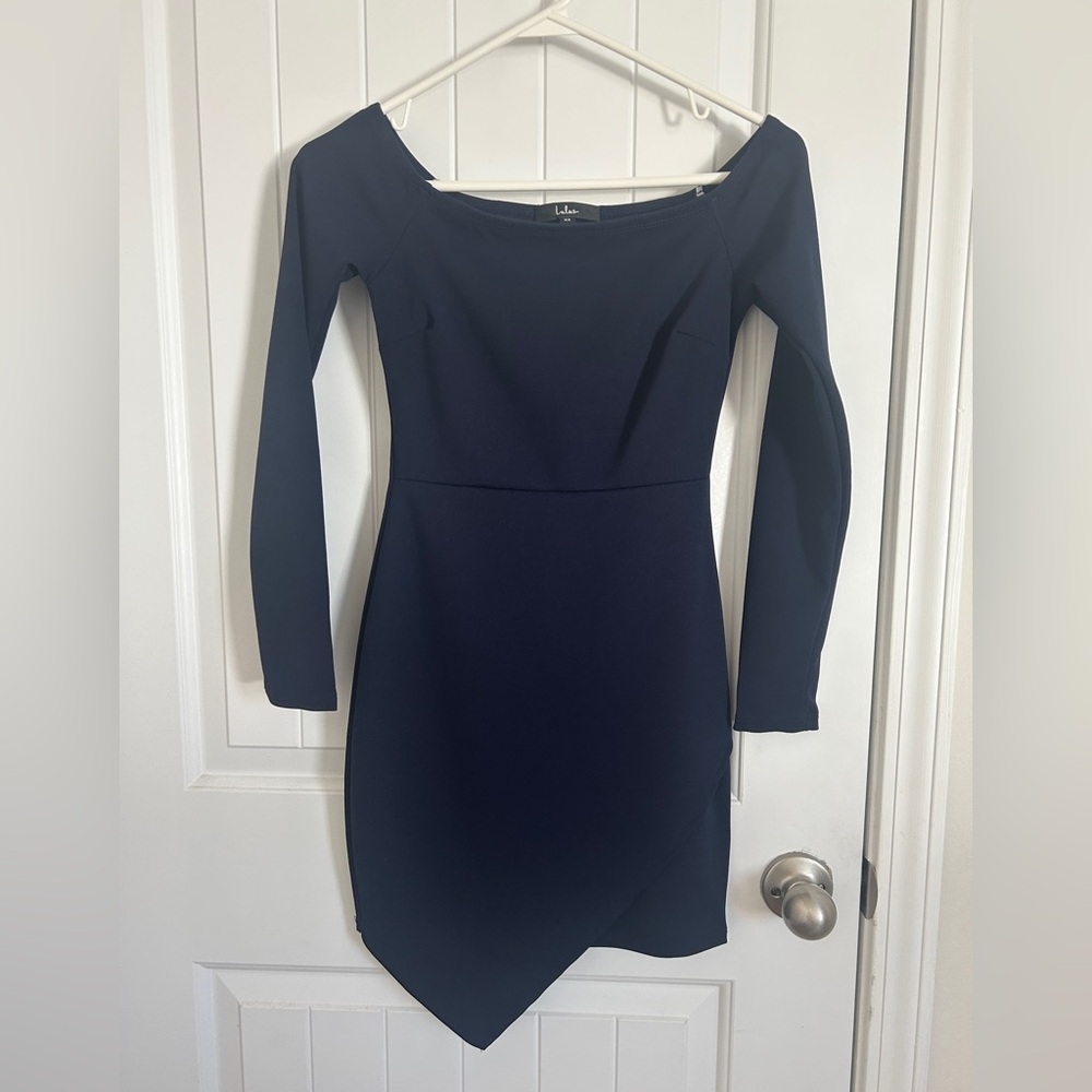 Lulus Elegant Navy Blue Dress